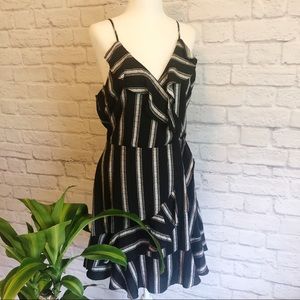 Altar’d State Striped Faux Wrap Sundress